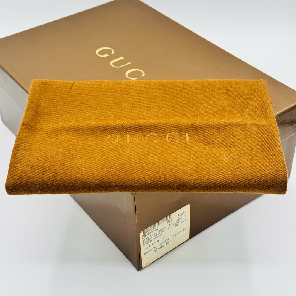 Gucci Orange and Brown Platform Sandals - Picture 8 of 10